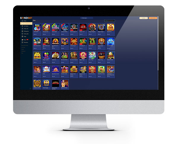 Bondibet Casino desktop