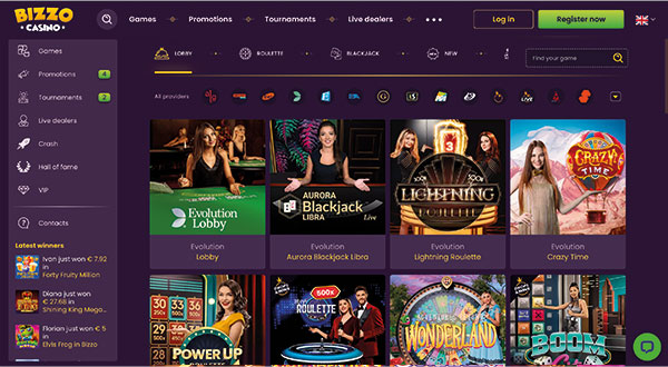 Bizzo Live Casino