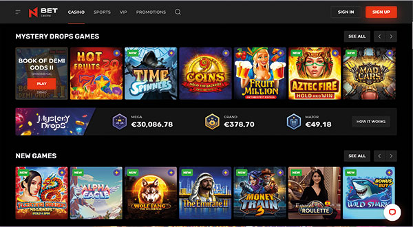 N1Bet Casino Games