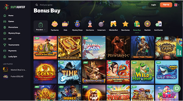 Slothunter Casino Bonus Buys